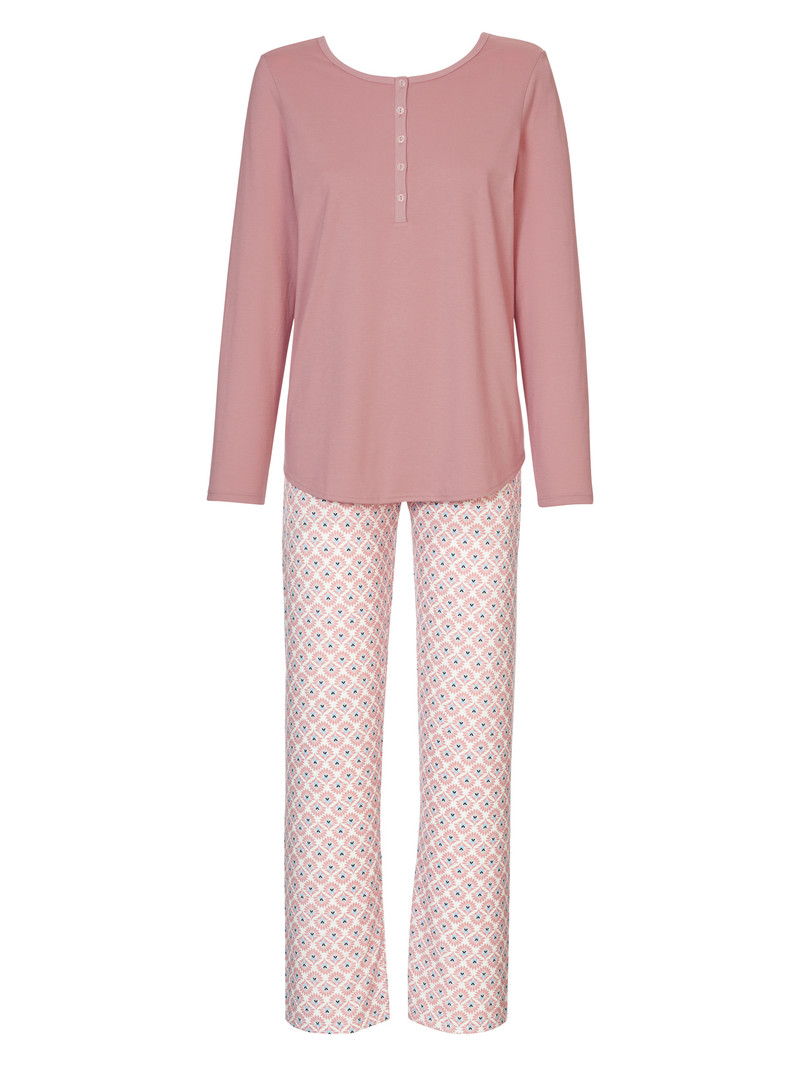 Women Calida Lovely Nights Pyjama Sleepwear Rose Bud | 728469-POC