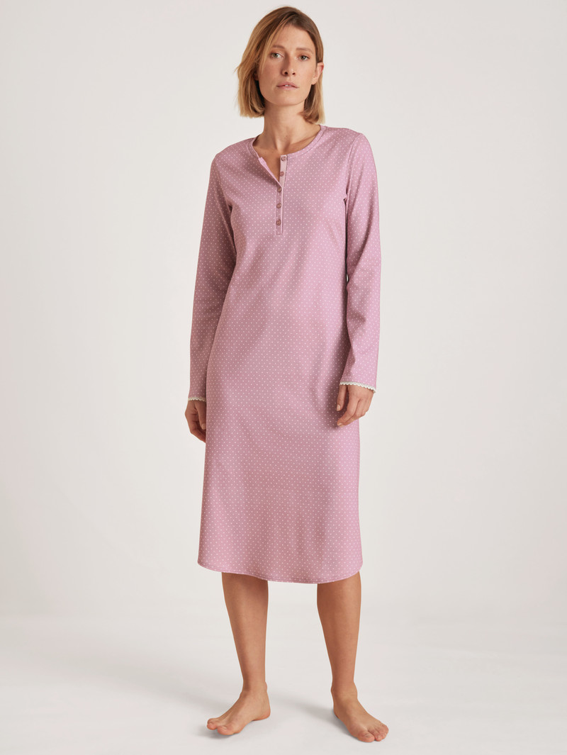 Women Calida Midnight Dreams Nightdress Sleepwear Mauve Shadow | 309726-QNZ