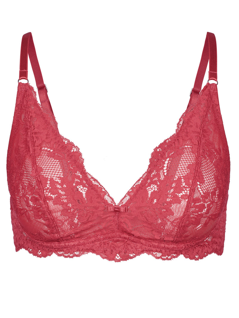 Women Calida Modal Sense Soft Bra Underwear Pomegranate Red | 195460-QPL