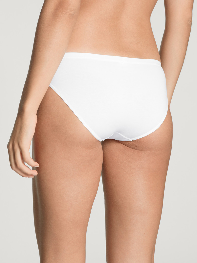 Women Calida Natural Comfort Brief Underwear Weiss | 026859-DEN