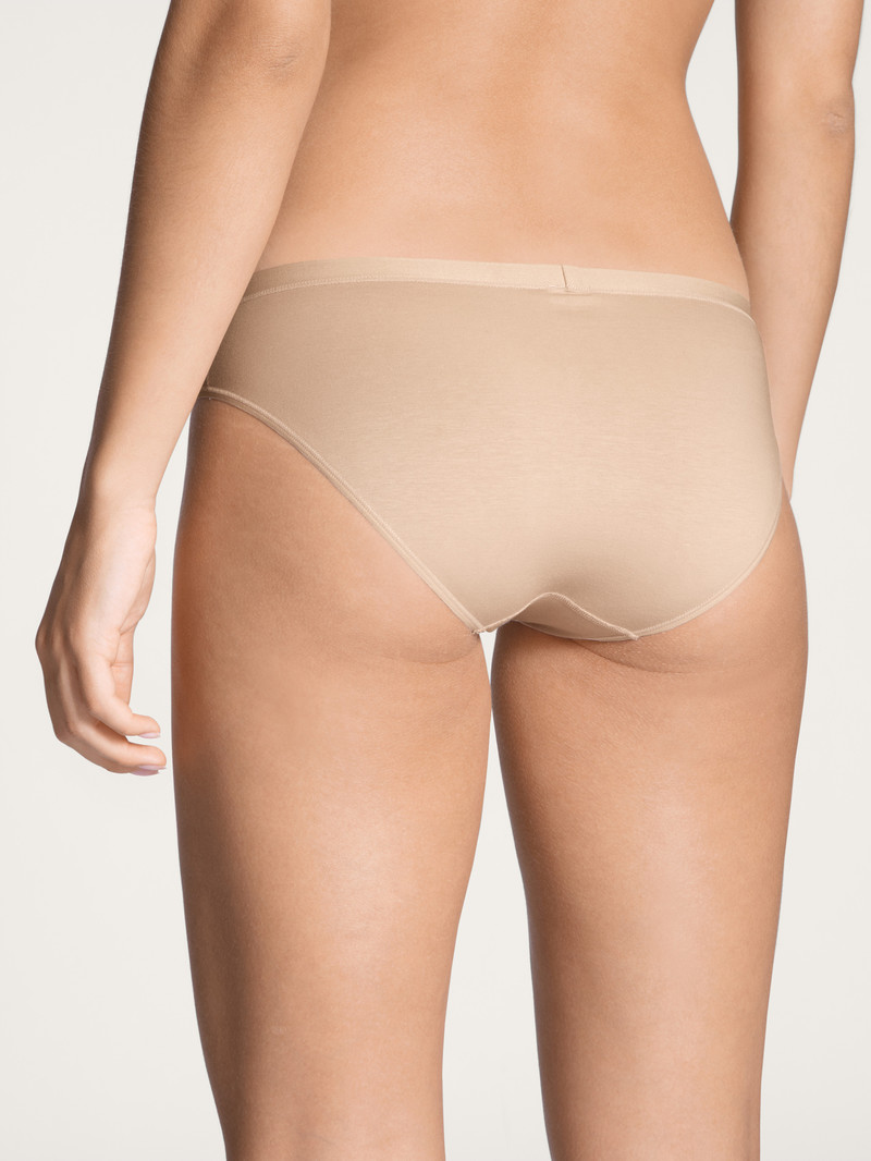 Women Calida Natural Comfort Brief Underwear Rose Teint | 207689-SCW