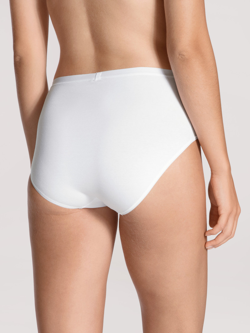 Women Calida Natural Comfort Brief Underwear Weiss | 609154-BLQ