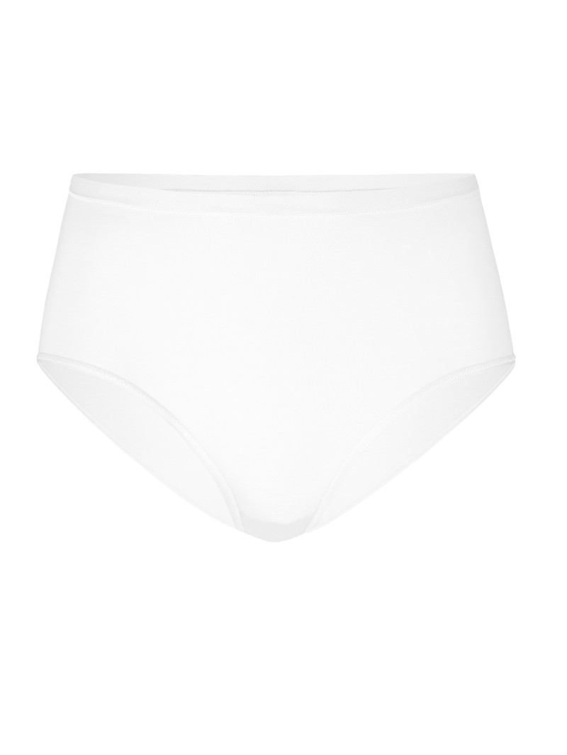 Women Calida Natural Comfort Brief Underwear Weiss | 609154-BLQ