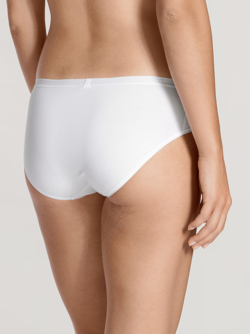 Women Calida Natural Comfort Brief Underwear Weiss | 358620-IHC