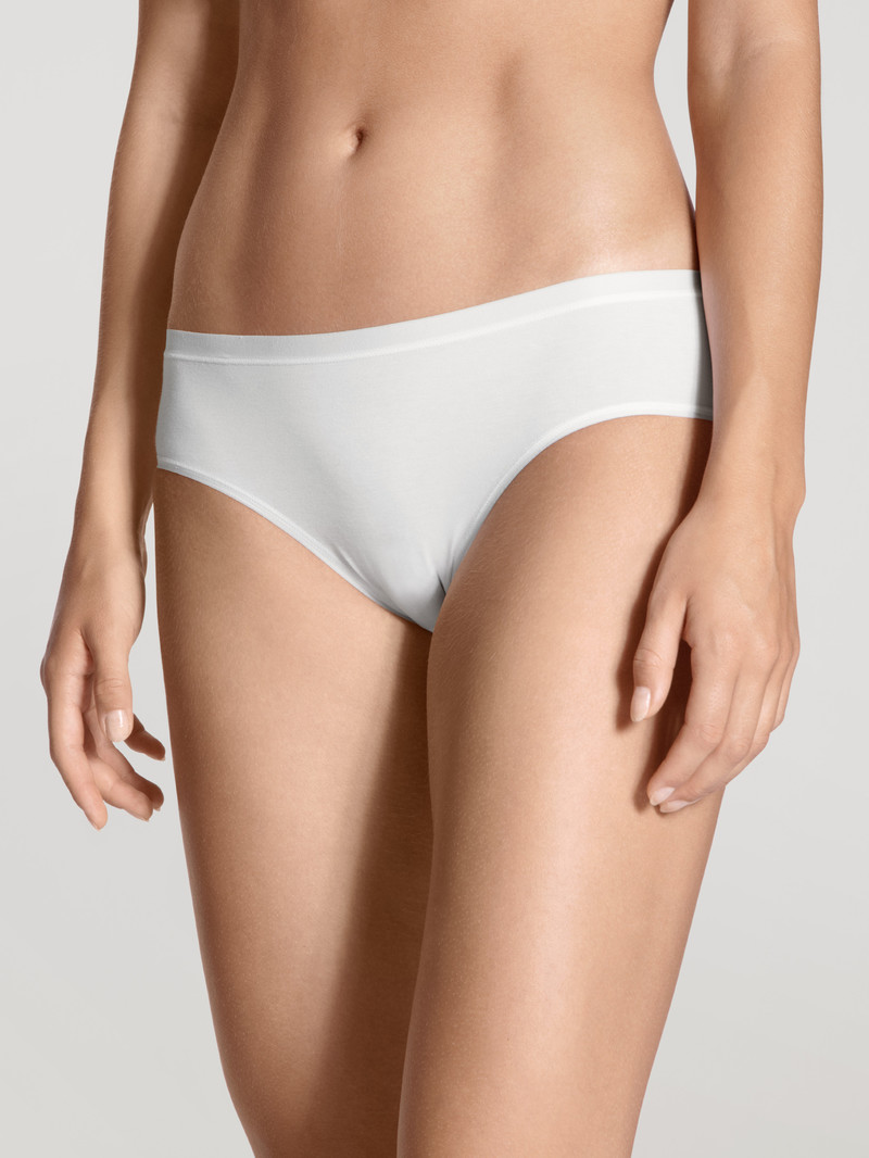 Women Calida Natural Comfort Brief Underwear Weiss | 358620-IHC