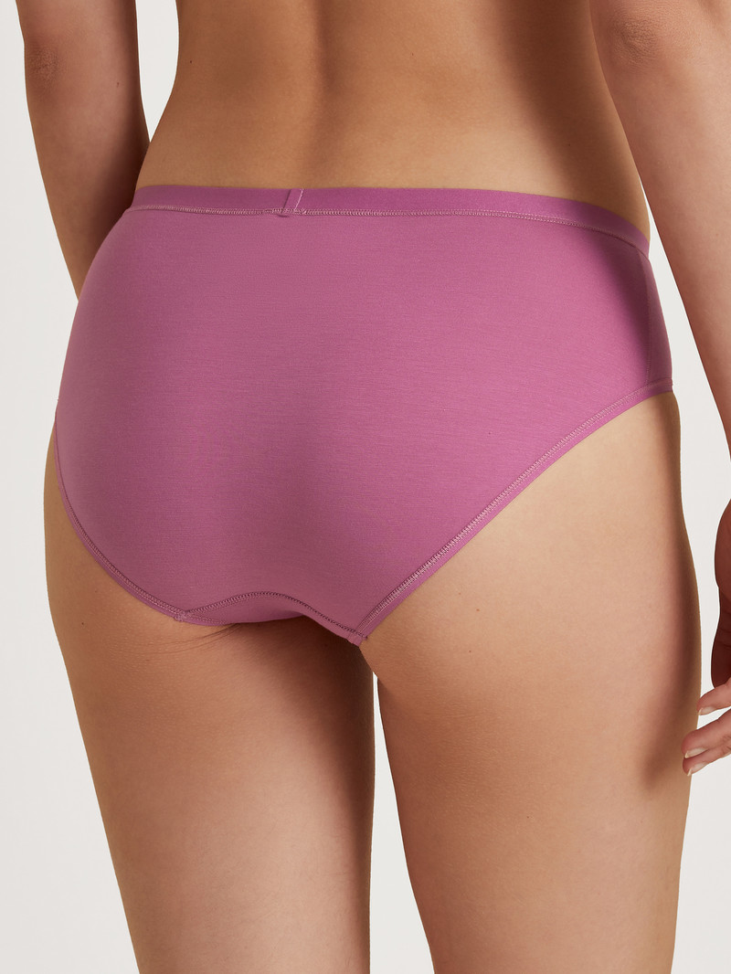 Women Calida Natural Comfort Brief Underwear Red Violet | 835972-IXG