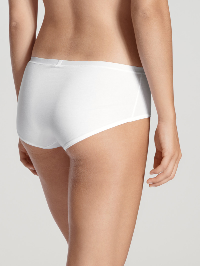 Women Calida Natural Comfort Panty Underwear Weiss | 762103-JIQ