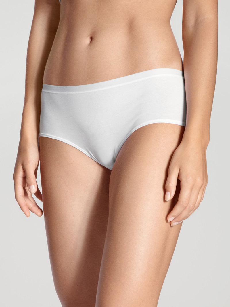 Women Calida Natural Comfort Panty Underwear Weiss | 762103-JIQ