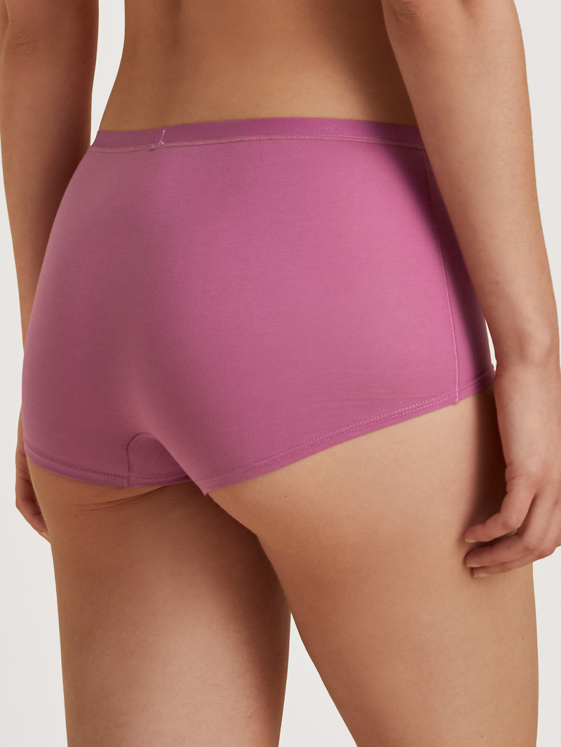 Women Calida Natural Comfort Shorty Regular Cut Underwear Red Violet | 196253-IUS