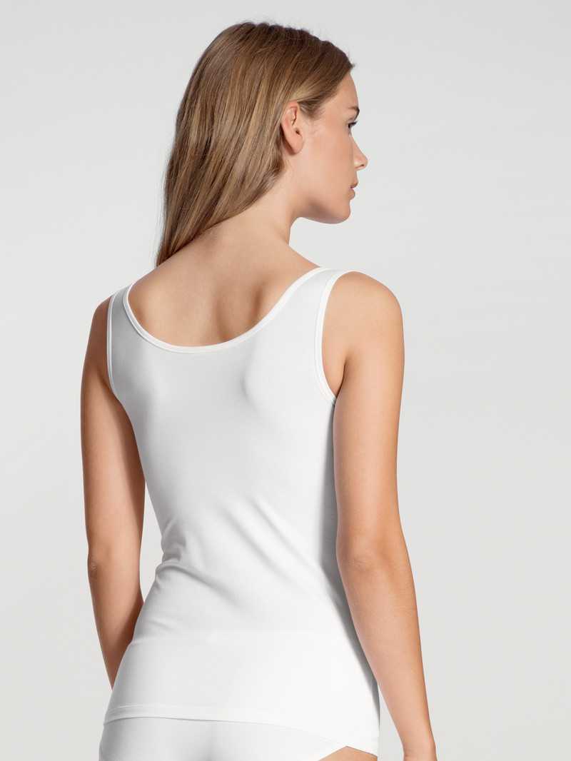 Women Calida Natural Comfort Tank Top Underwear Weiss | 807452-OAU