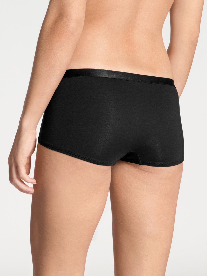 Women Calida Natural Joy Panty Underwear Schwarz | 617095-JQO