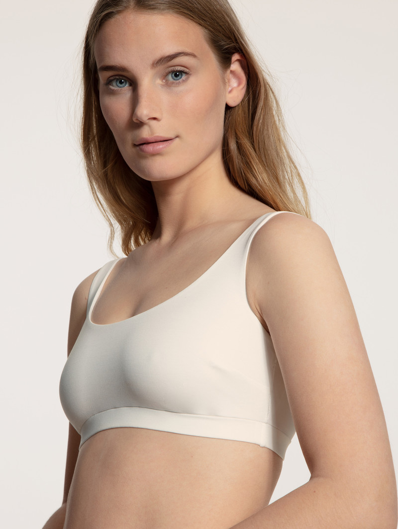 Women Calida Natural Skin Bustier, Cradle To Cradle Certified® Yoga Star White | 154807-SRY