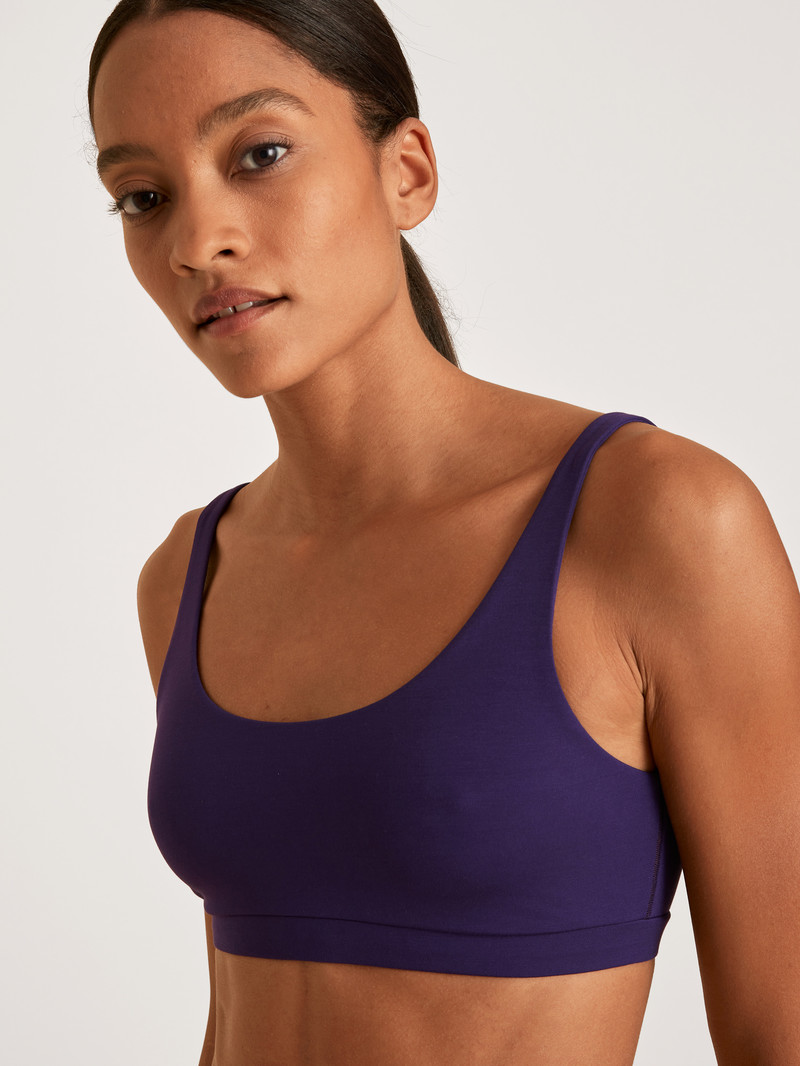 Women Calida Natural Skin Bustier, Cradle To Cradle Certified® Yoga Parachute Purple | 307654-RSW