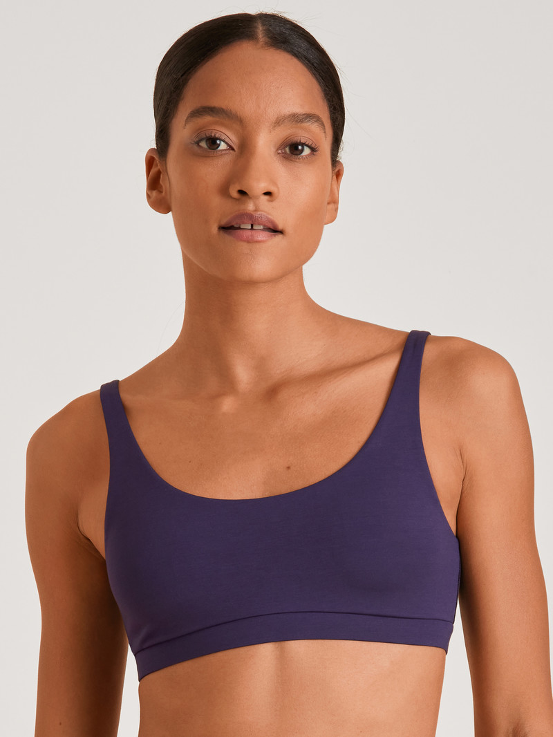 Women Calida Natural Skin Bustier, Cradle To Cradle Certified® Yoga Parachute Purple | 307654-RSW