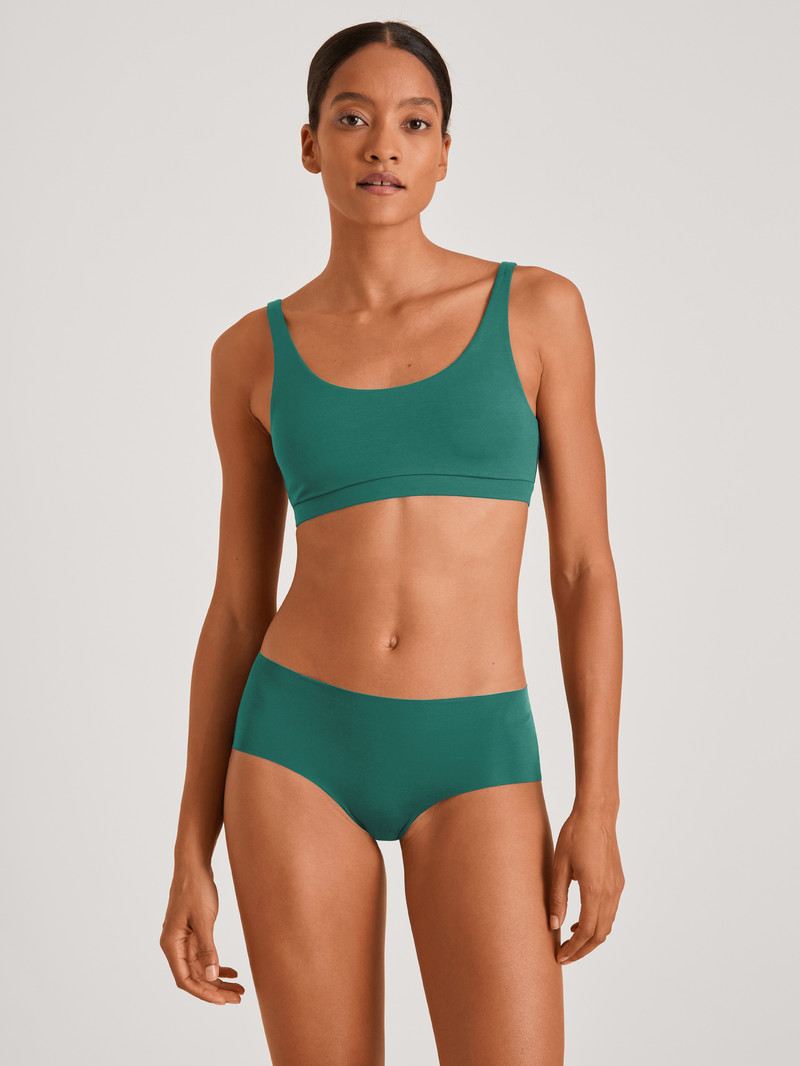 Women Calida Natural Skin Panty, Cradle To Cradle Certified® Yoga Galapagos Green | 519320-VXK