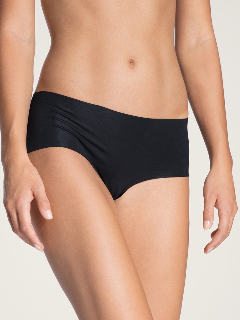 Women Calida Natural Skin Panty, Cradle To Cradle Certified® Underwear Black | 713290-JHY