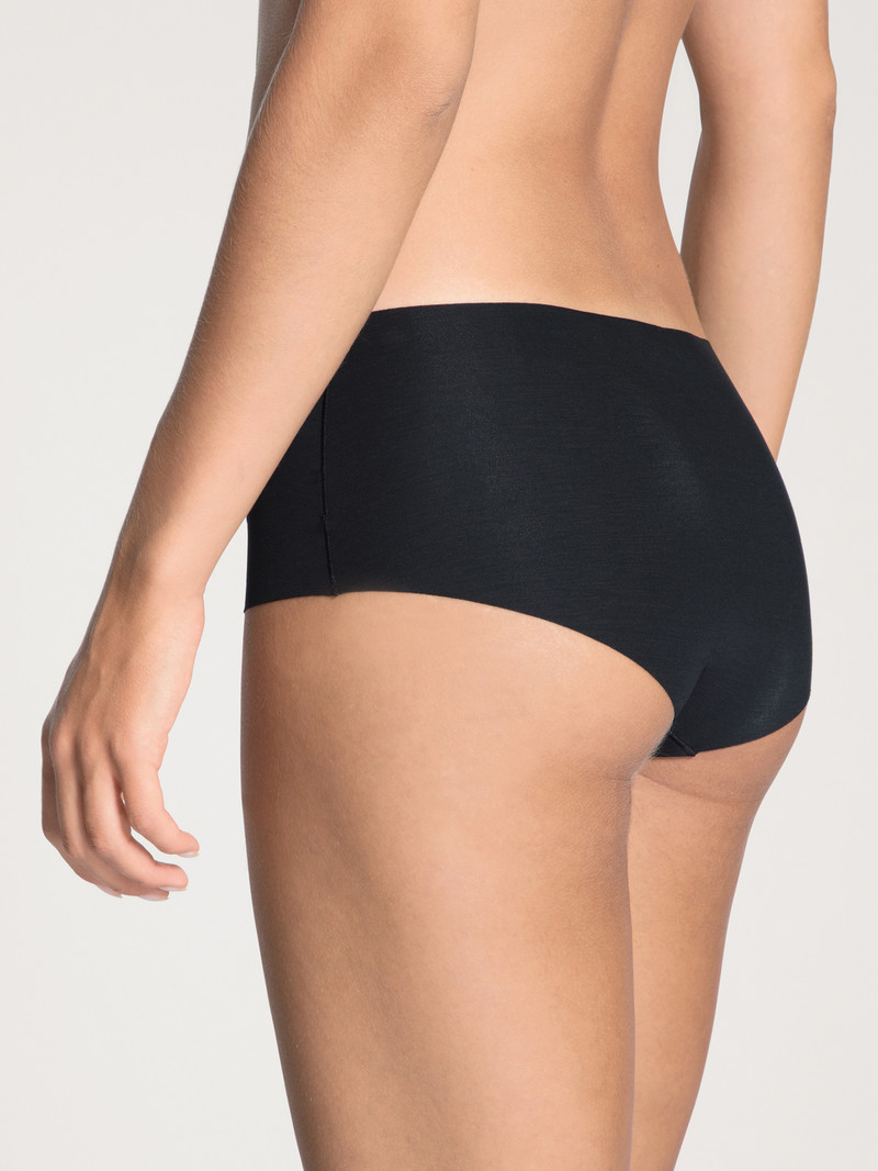 Women Calida Natural Skin Panty, Cradle To Cradle Certified® Underwear Black | 713290-JHY