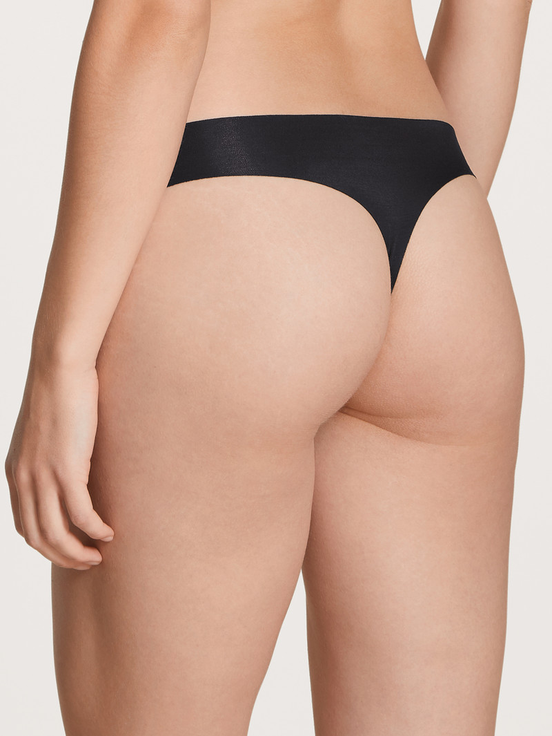 Women Calida Natural Skin String Underwear Black C2c | 321790-YNH