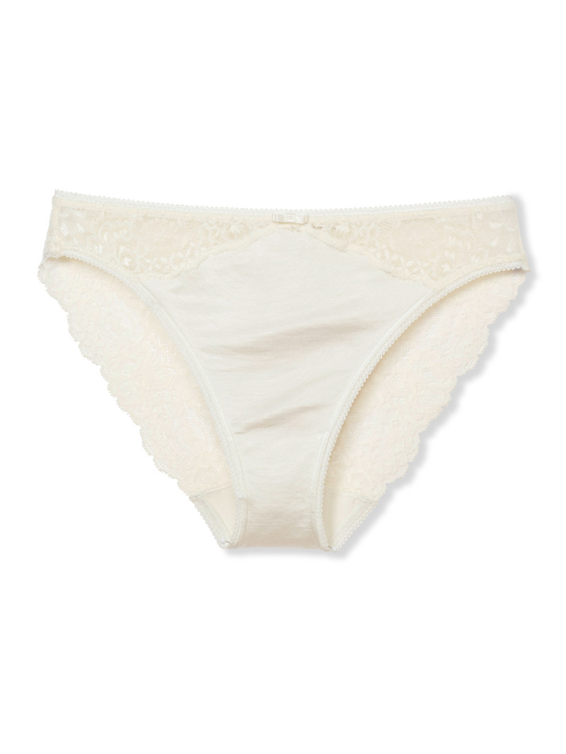 Women Calida Sensual Secrets Brief Underwear Alabaster Crème | 451693-IRV