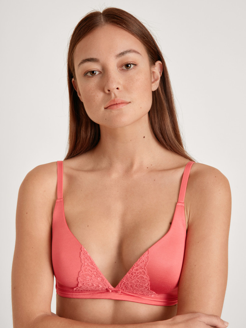 Women Calida Sensual Secrets Soft Bra Underwear Porcelain Rose | 462857-WMD