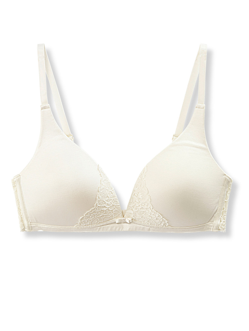 Women Calida Sensual Secrets Soft Bra Underwear Alabaster Crème | 357901-WTL