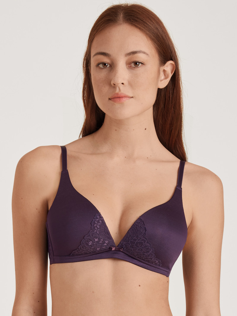 Women Calida Sensual Secrets Soft Bra Underwear Nightshade | 934052-ZTR