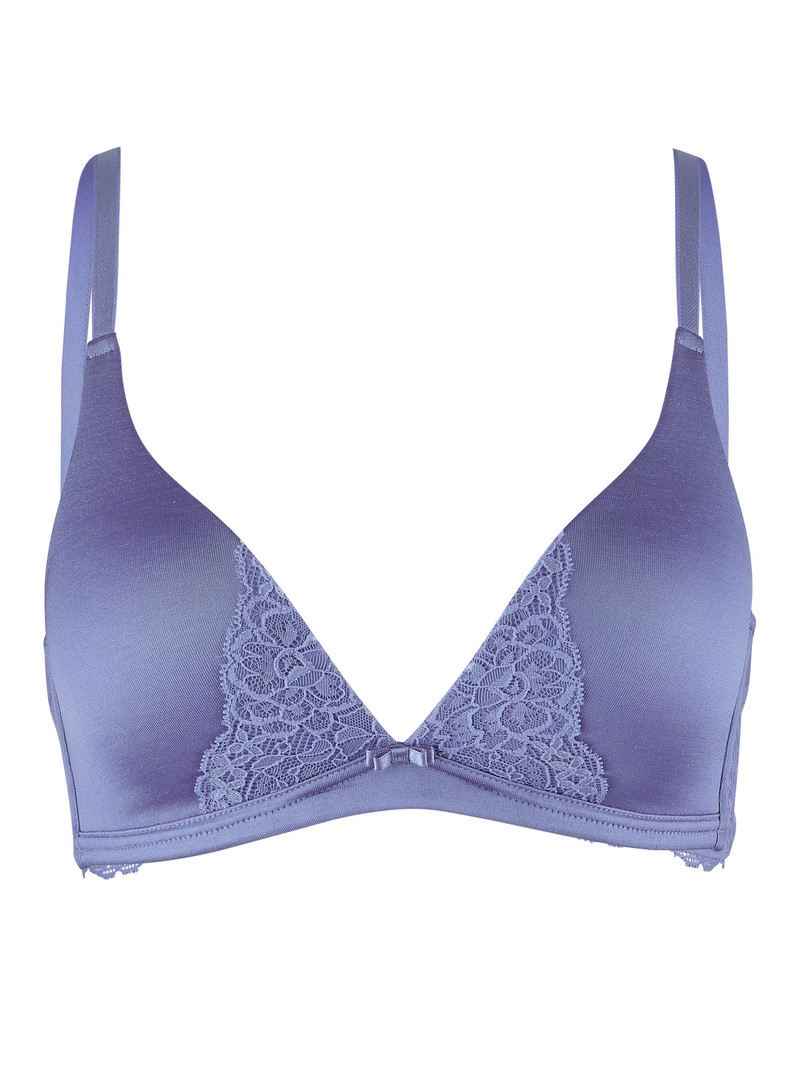 Women Calida Sensual Secrets Soft Bra Underwear Provence Blue | 639840-RTU