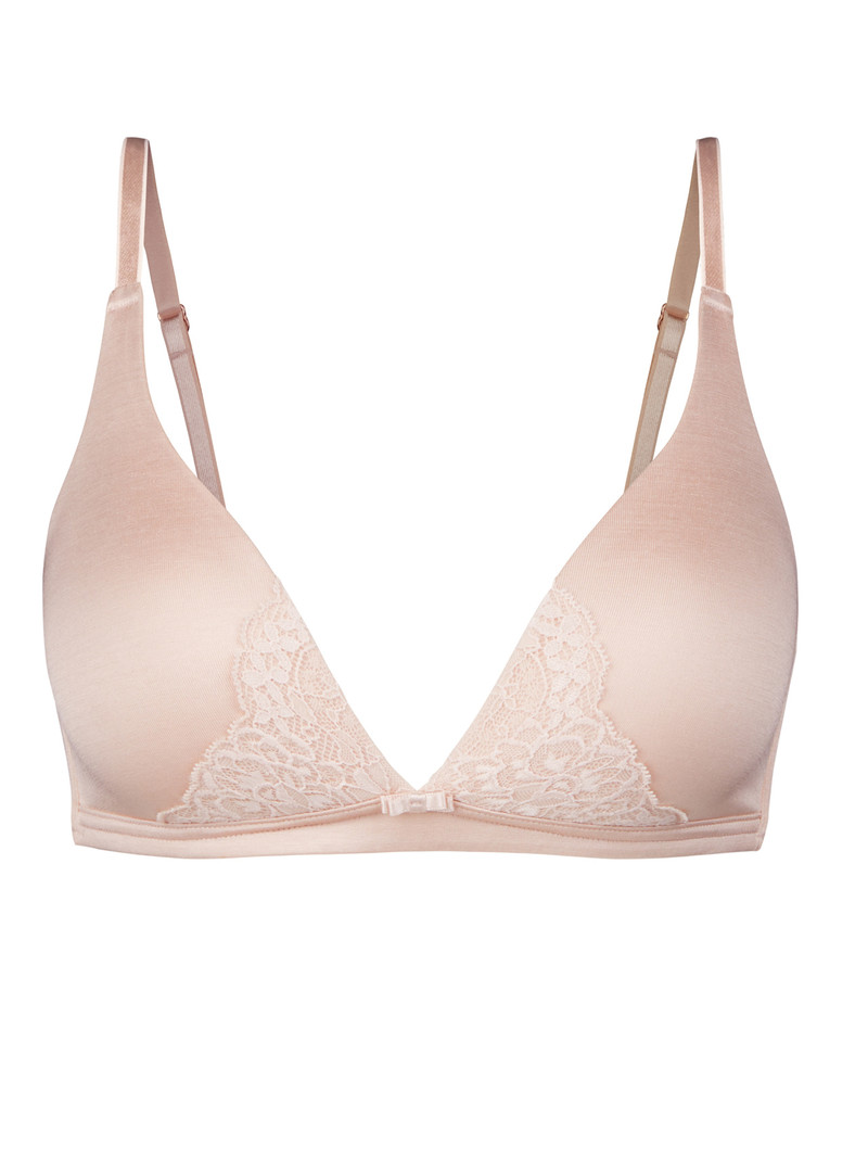 Women Calida Sensual Secrets Soft Bra Underwear Lace Parfait Pink | 259407-GVS