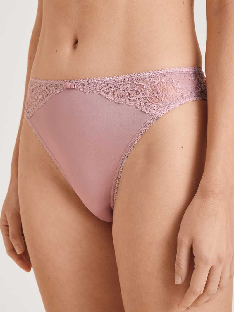 Women Calida Special Brief Underwear Mauve Shadow | 704958-NFQ