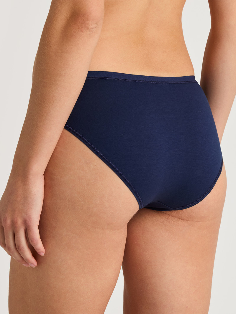 Women Calida Special Brief Underwear Peacoat Blue | 531290-EIU