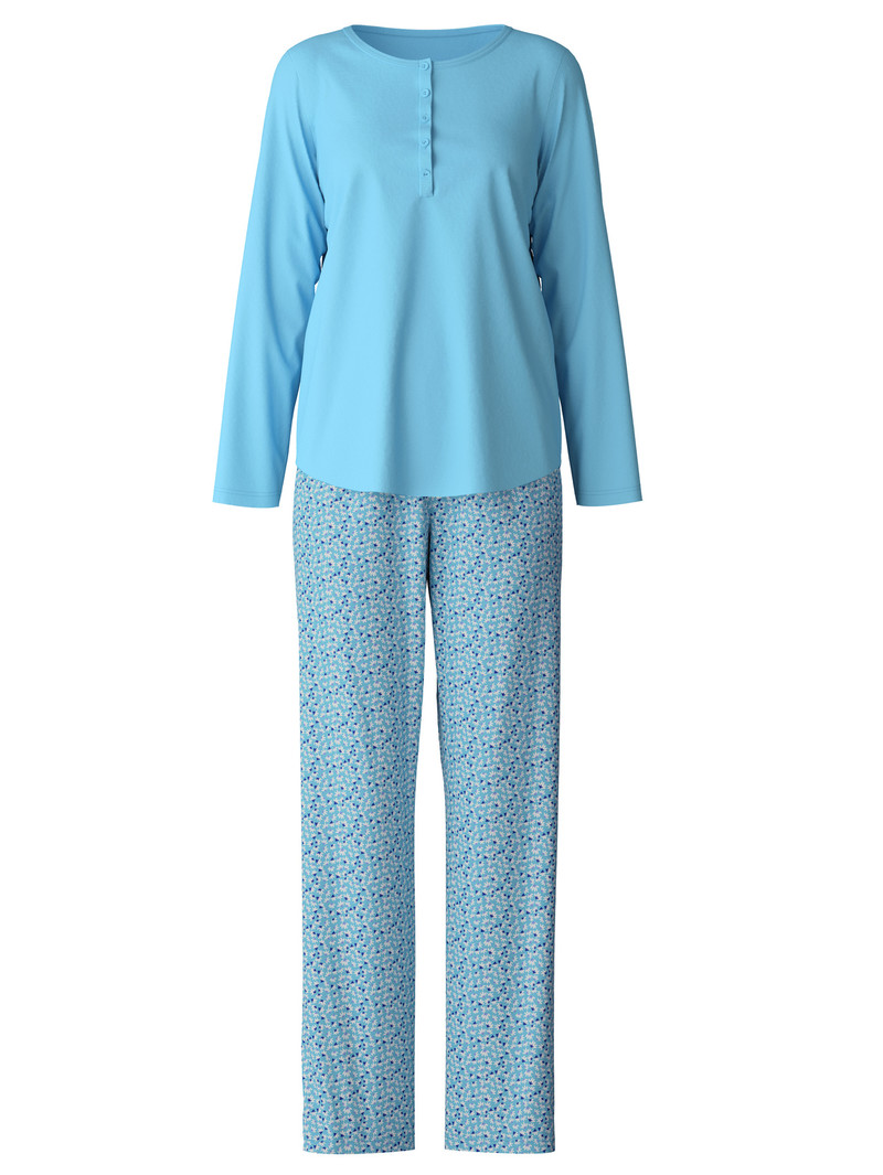 Women Calida Special Pyjama Sleepwear Blue Topaz | 479230-MSA