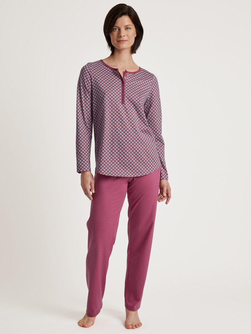 Women Calida Special Pyjama Sleepwear Red Violet | 274503-MRX