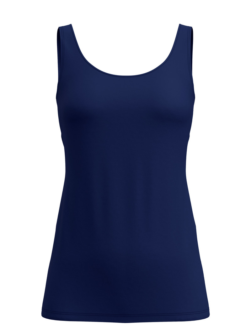 Women Calida Special Tank Top, 2-pack Underwear Peacoat Blue | 374098-HYF