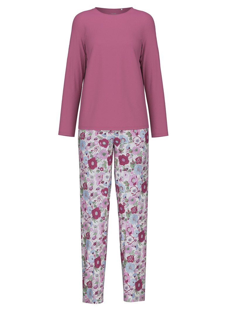 Women Calida Spring Flower Dreams Pyjama Sleepwear Red Violet | 820467-TMW