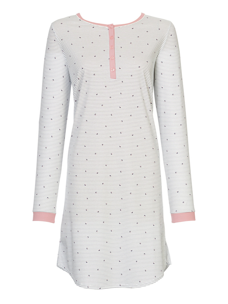 Women Calida Sweet Dreams Sleepshirt, Length 95cm Sleepwear Rose Bud | 912456-KRI