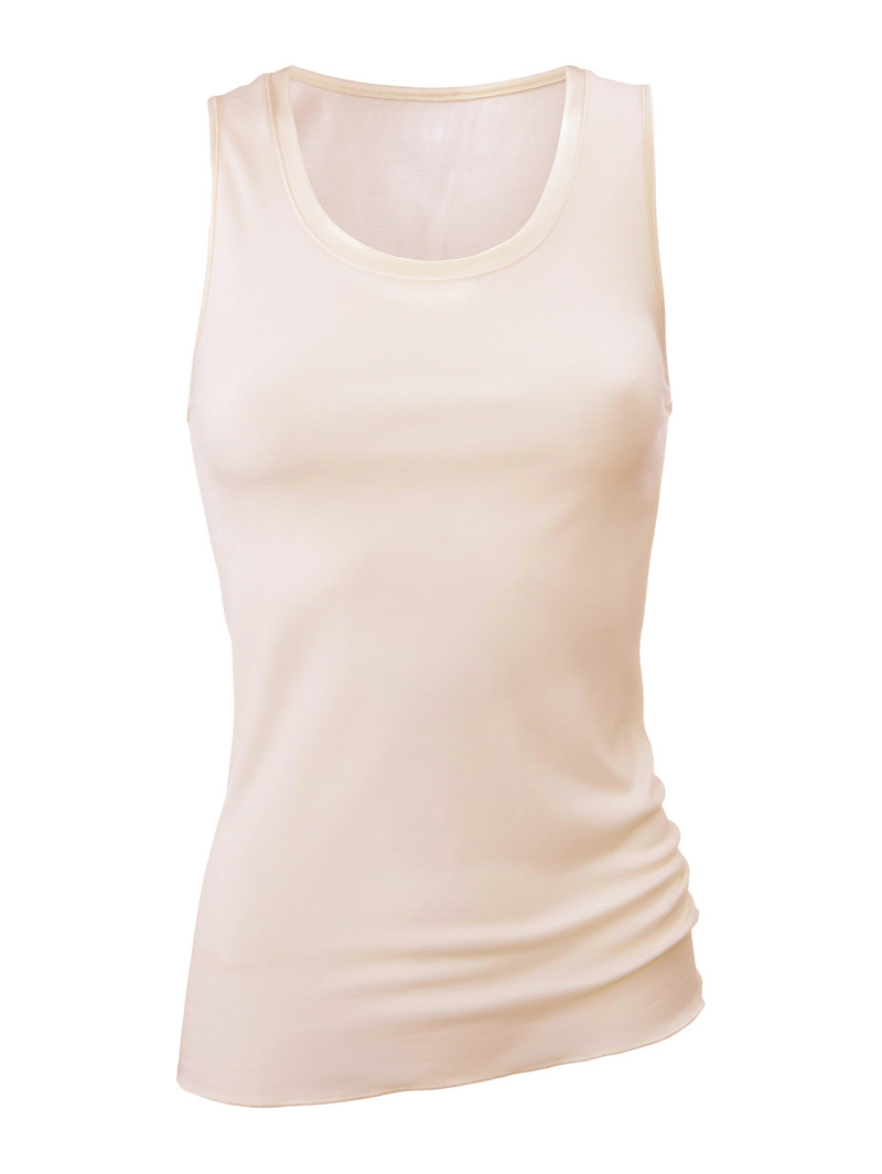 Women Calida True Confidence Tank Top Underwear Light Ivory | 708269-UYJ